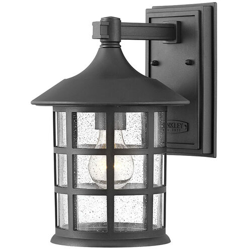 Freeport Coastal Elements LED 12 inch Textured Black Outdoor Wall Mount Lantern