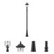 Armstrong 3 Light 118.25 inch Black Outdoor Post Mounted Fixture