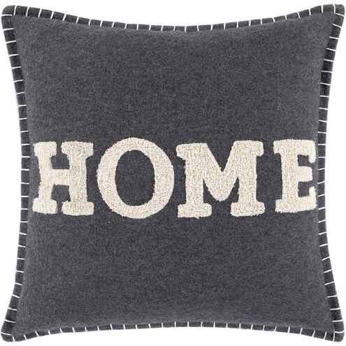 Home Time 18 inch Black Pillow Kit, Square