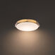 Grommet 1 Light 16 inch Aged Brass Flush Mount Ceiling Light in 2700K, 16in.