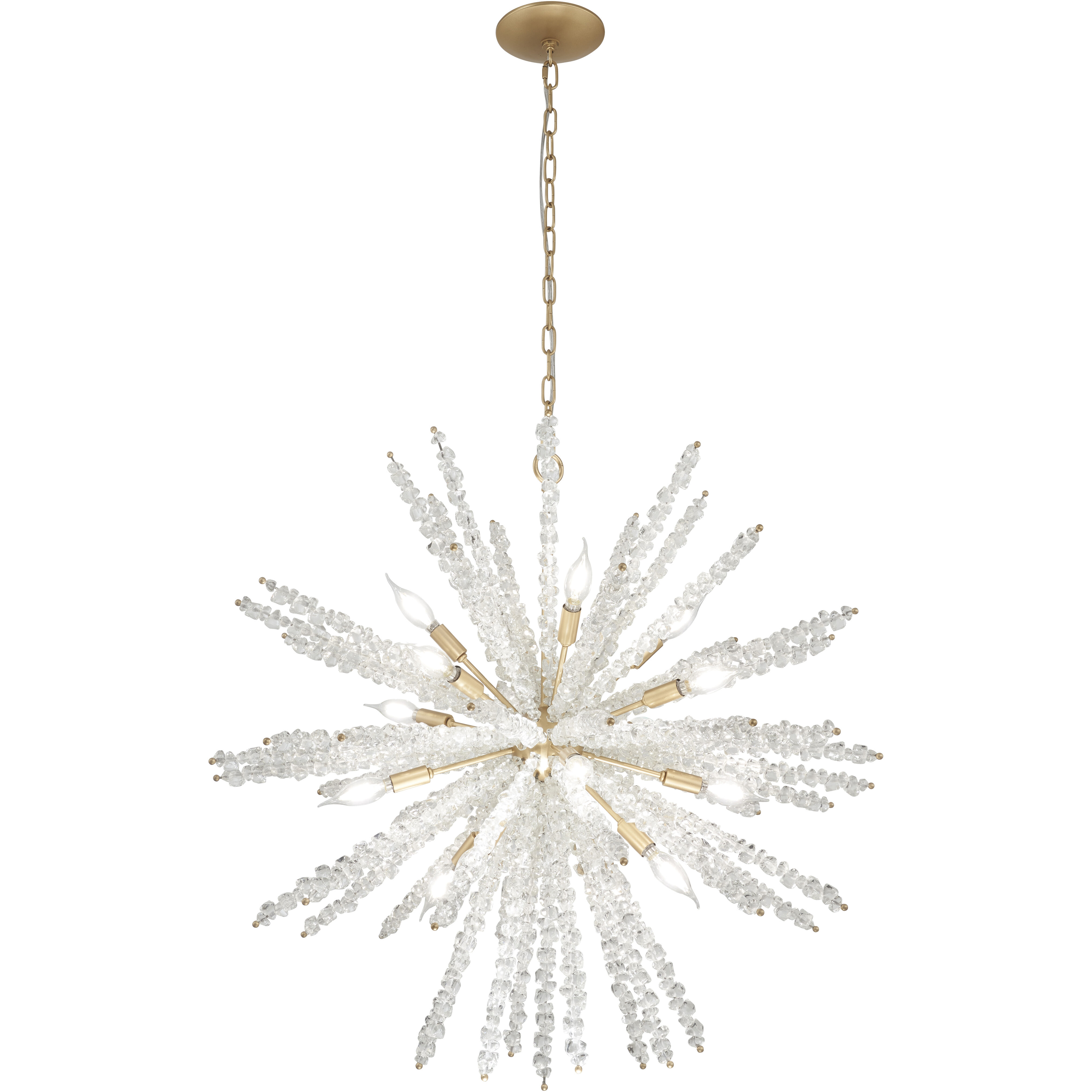 Aisi 16 Light 36 inch Fawn Gold Pendant Ceiling Light