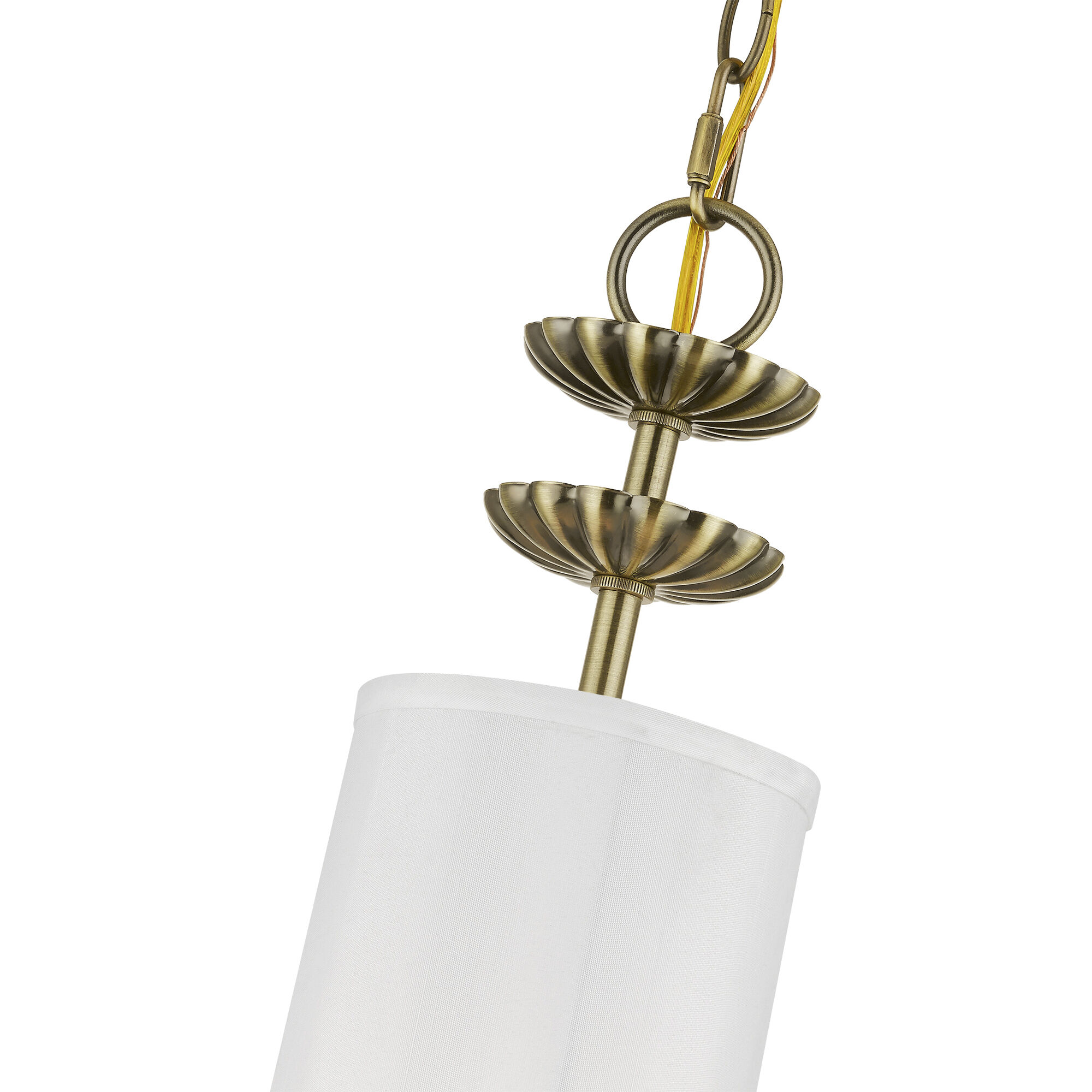 Brookdale 1 Light 5 inch Antique Brass Mini Pendant Ceiling Light
