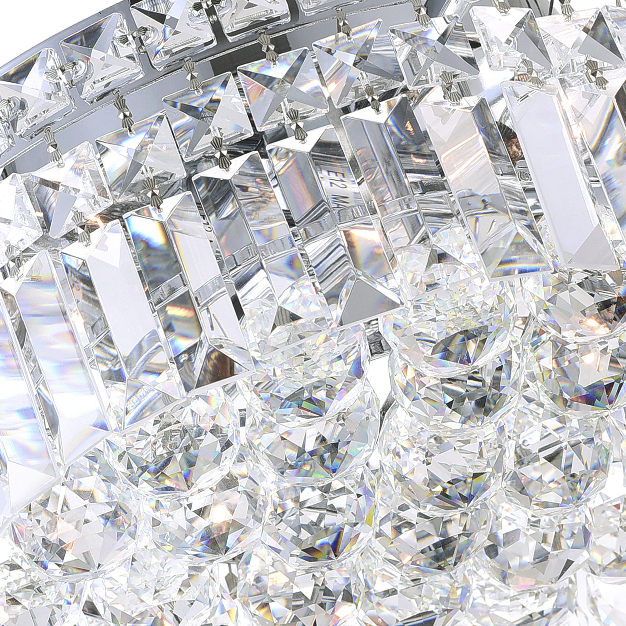 Colosseum 8 Light 20 inch Chrome Flush Mount Ceiling Light