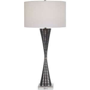 Renegade 36 inch 150.00 watt Cast Iron and Crystal Table Lamp Portable Light