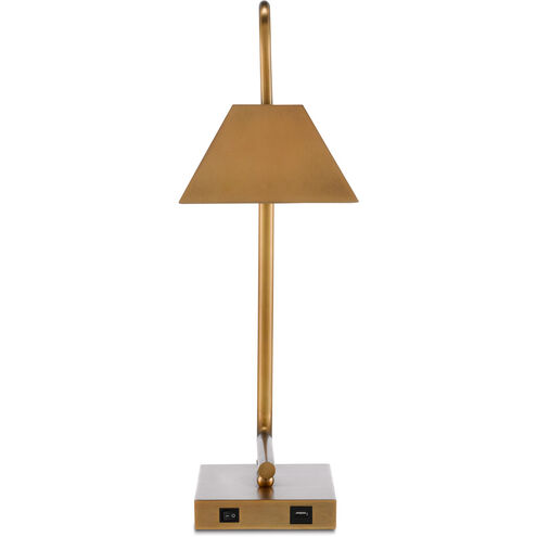 Hoxton 23 inch 25 watt Light Antique Brass Table Lamp Portable Light