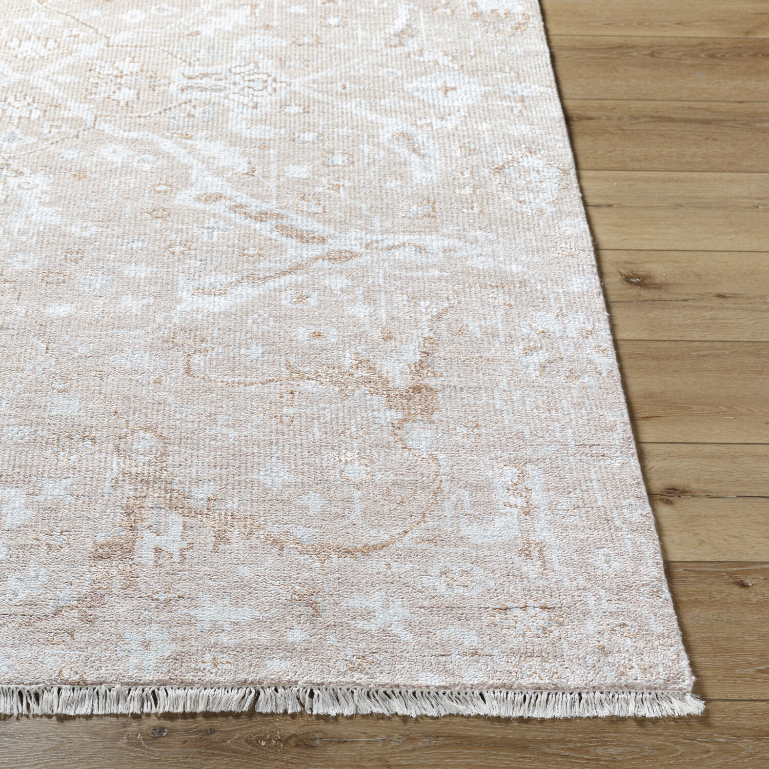 Le Blanc 120 X 96 inch Ash / Khaki / Light Silver Handmade Rug in 8 x 10