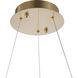 Canada LED 16 inch Gold Chandelier Ceiling Light