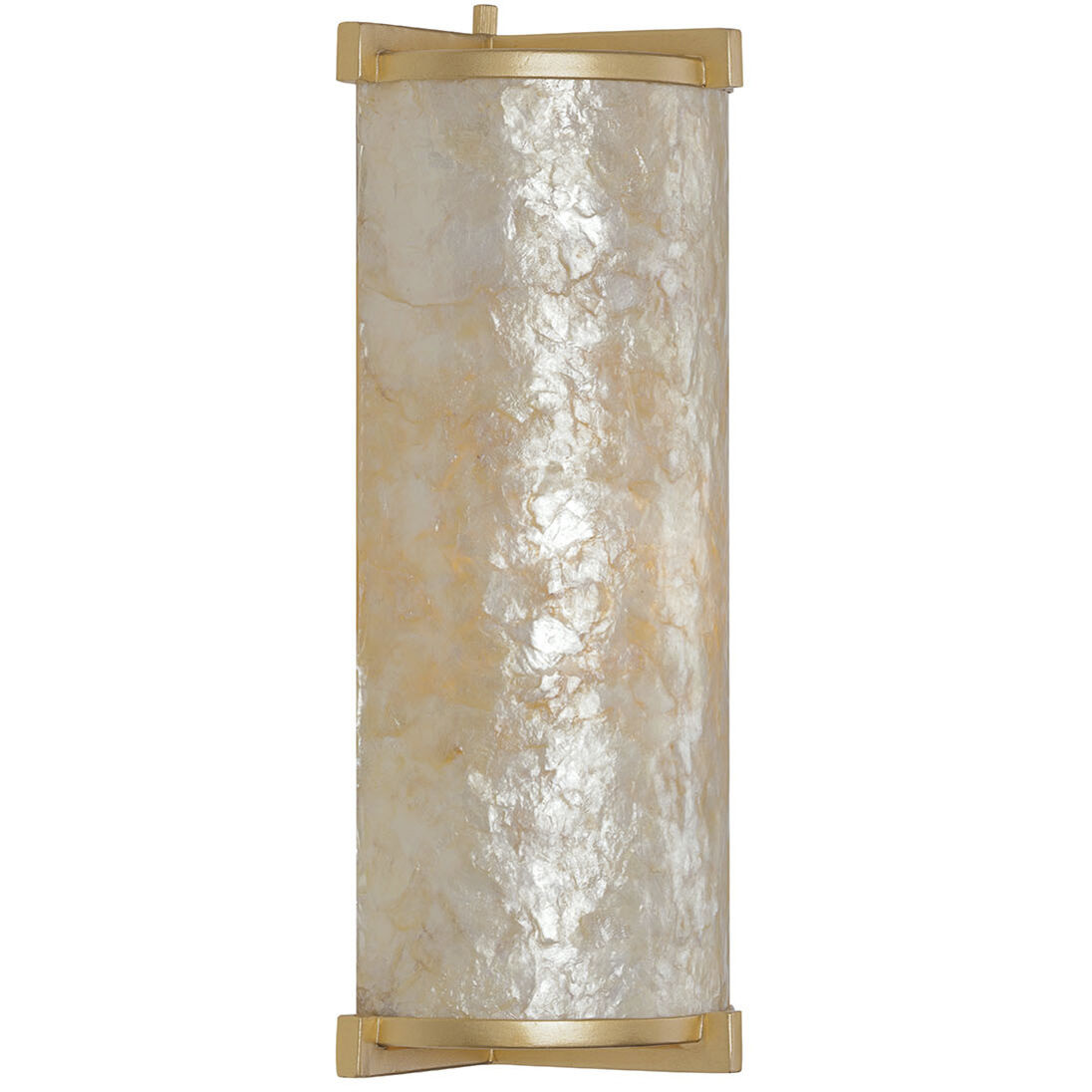 Sommers Bend 1 Light 7 inch Capiz Shell Gold Wall Sconce Wall Light