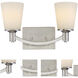 Laguna 2 Light 16 inch Brushed Nickel Vanity Light Wall Light