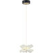 Butterfly LED 10 inch Black and Gold Pendant Ceiling Light