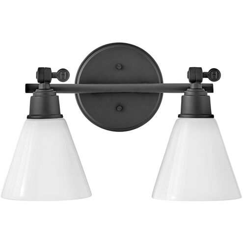 Arti 2 Light 16 inch Black Vanity Light Wall Light