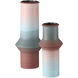 Happy 80's 12 X 5.5 inch Vases, Set of 2