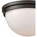 Beckett 2 Light 14 inch Oil Rubbed Bronze Flush Mount Ceiling Light