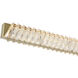 Golden Ratio 1 Light 59 inch Satin Gold Linear Pendant Ceiling Light