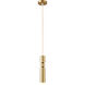 Canada 1 Light 2 inch Brass Single Pendant Lighting Ceiling Light 
