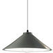 Radiance Collection 1 Light 11.75 inch Pewter Green with Matte Black Pendant Ceiling Light