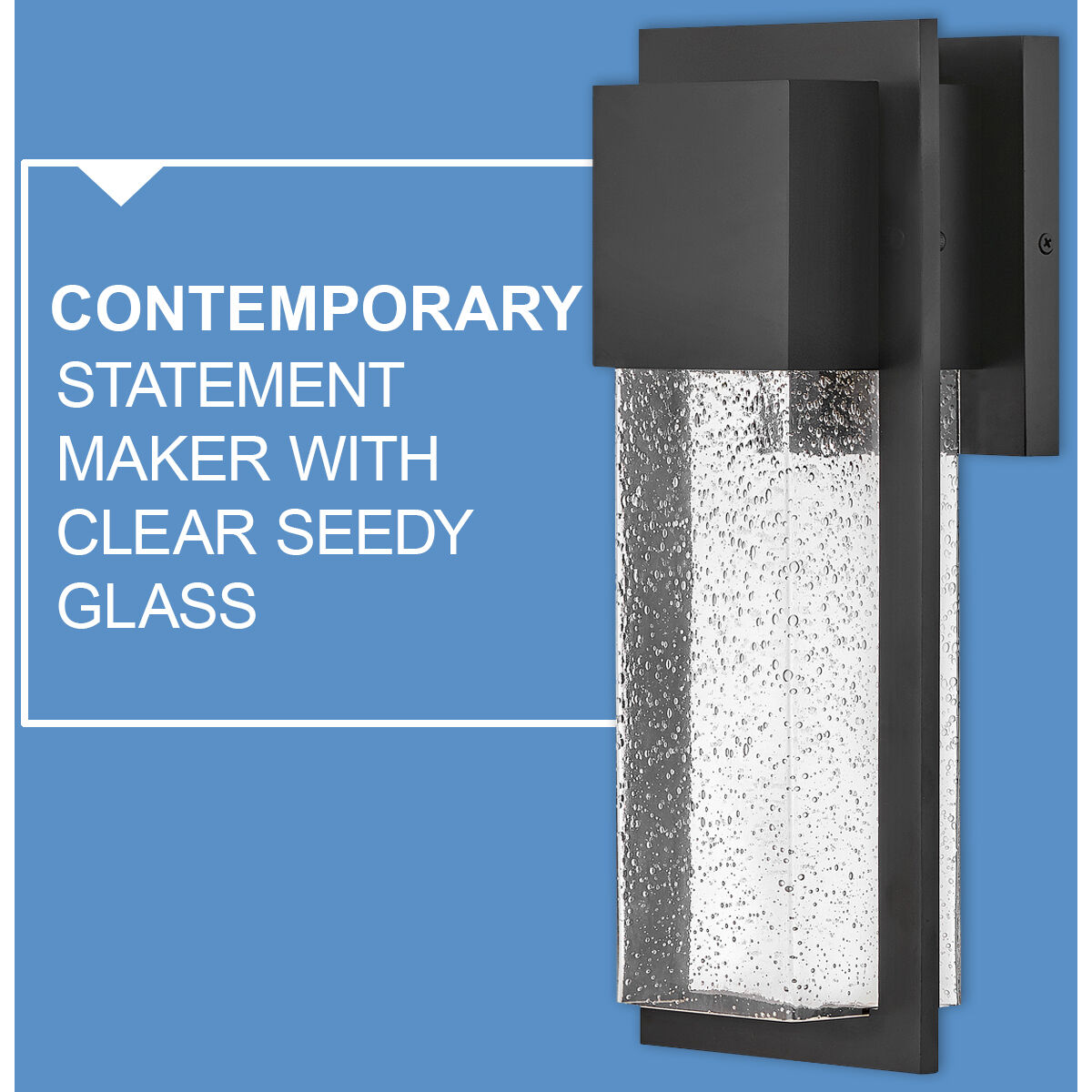 Alex LED 20 inch Black Outdoor Wall Mount, Coastal Elements