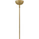 Sonia 3 Light 18 inch Lacquered Brass Pendant Ceiling Light in Lacquered Brass with Off-White