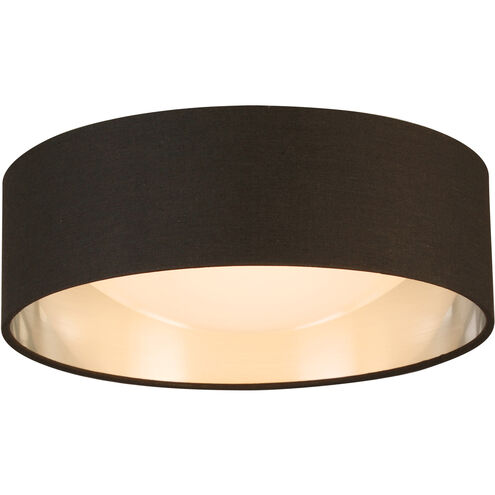 Orme LED 12.4 inch Black/Brushed Nickel Flush Mount Ceiling Light