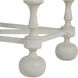 Arrington 76 X 21 inch Cerused White / Antique Brass Console Table
