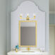 Mission 3 Light 25 inch Polished Brass Vanity Sconce Wall Light