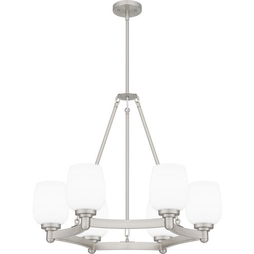 Penning 6 Light 28 inch Brushed Nickel Chandelier Ceiling Light