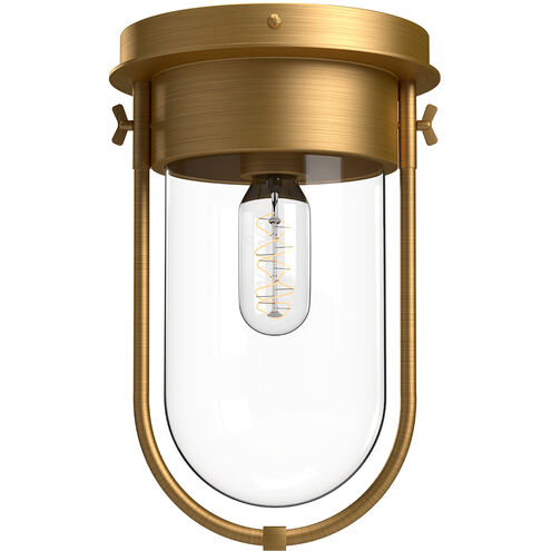 Alora Mood Cyrus 1 Light 7.5 inch Aged Gold Flush Mount Ceiling Light