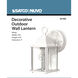 Brentwood 1 Light 9 inch White Outdoor Wall Fixture