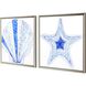 Naturals Collection Blue Framed Art