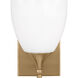 Drew & Jonathan Toffino 1 Light 6 inch Satin Brass Sconce Wall Light in Milk Glass