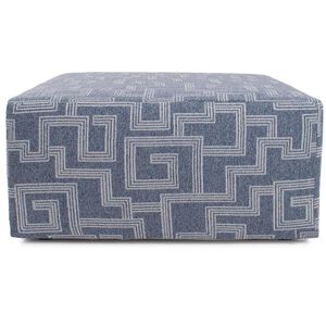 Syros Universal 18 inch Denim Outdoor Ottoman
