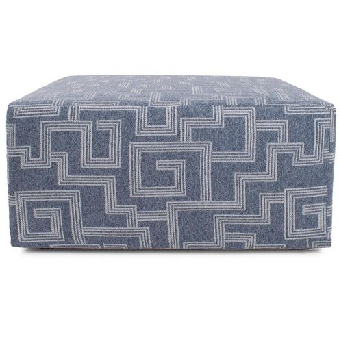 Syros Universal 18 inch Denim Outdoor Ottoman