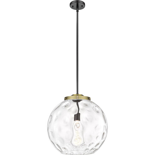 Ballston Athens Water Glass 1 Light 16 inch Black Antique Brass Pendant Ceiling Light