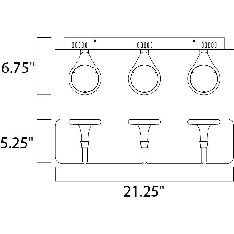 Cobra LED 21.25 inch Polished Chrome Bath Vanity Light Wall Light