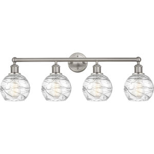 Edison Athens Deco Swirl 4 Light 33.00 inch Bathroom Vanity Light