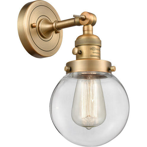 Franklin Restoration Beacon LED 6 inch Brushed Brass Sconce Wall Light, Franklin Restoration