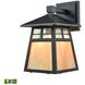 Cottage LED 11 inch Matte Black Outdoor Wall Sconce