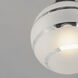 Copacabana 1 Light 7.75 inch Black Semi-Flush Mount Ceiling Light