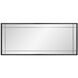 Chiverny 70 X 30 inch Matte Black French Panel Mirror