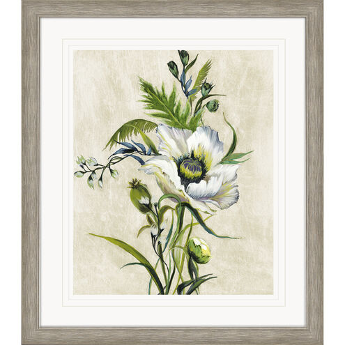 Florals Collection Green Framed Art