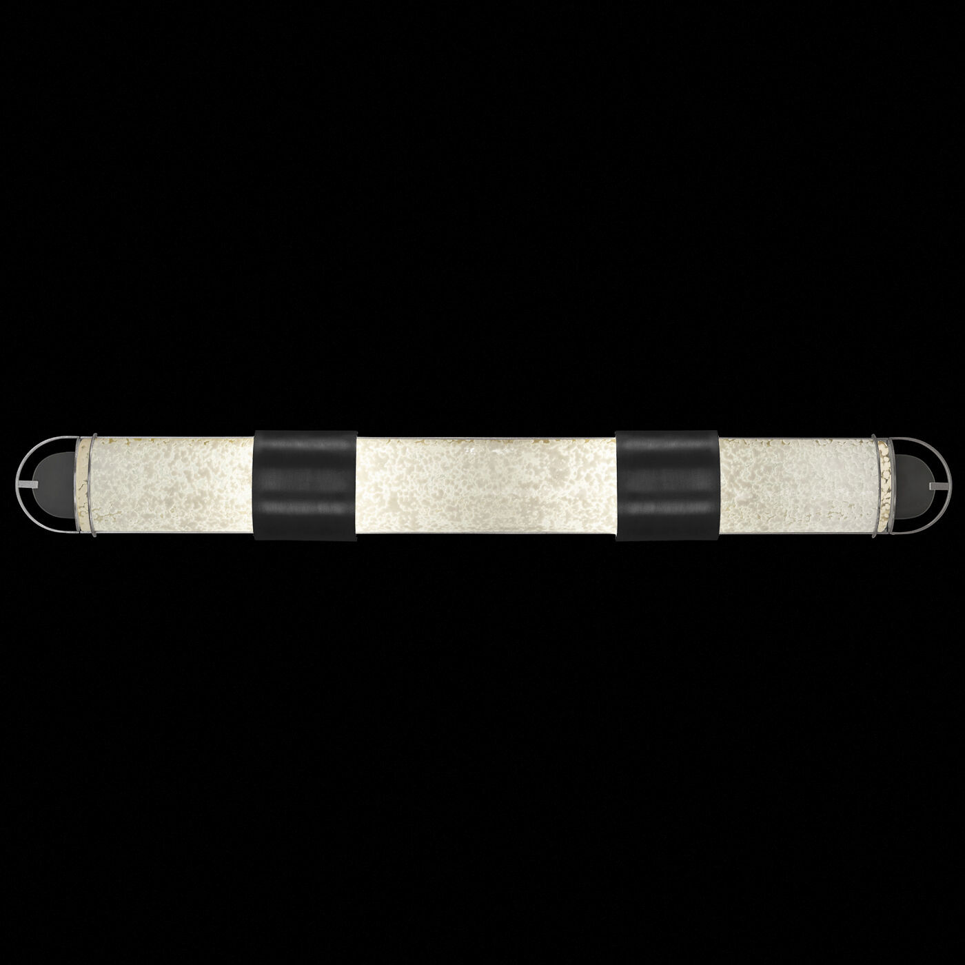 Bond 4 Light 48 inch Black and Silver Bath Bar Wall Light