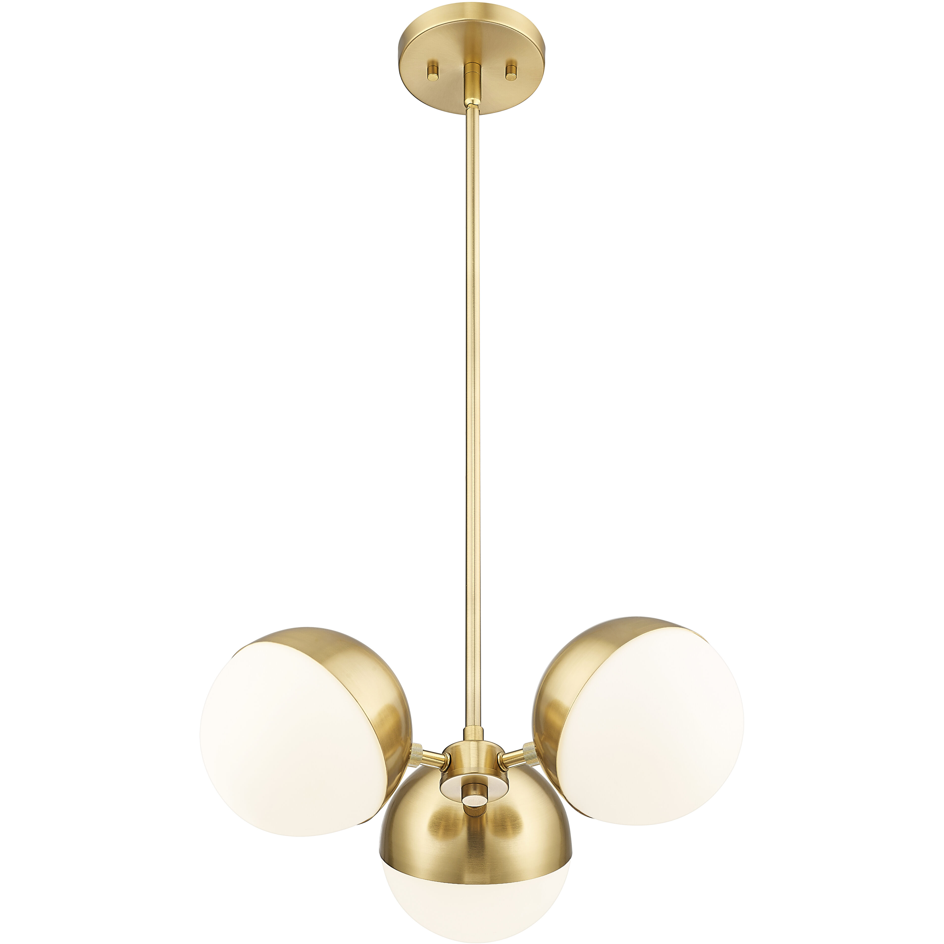 Realm Sphere 3 Light 17.25 inch Modern Gold Chandelier Ceiling Light