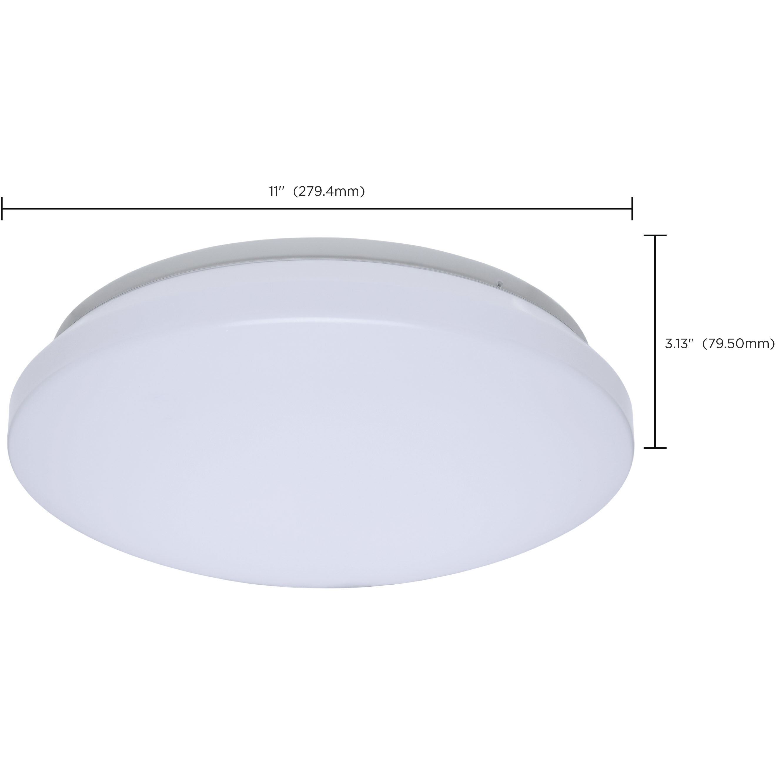 ColorQuick LED 11 inch White Flush Mount Ceiling Light