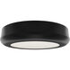 Parthenon LED 5 inch Black Flush Mount Ceiling Light in 4000K, dweLED