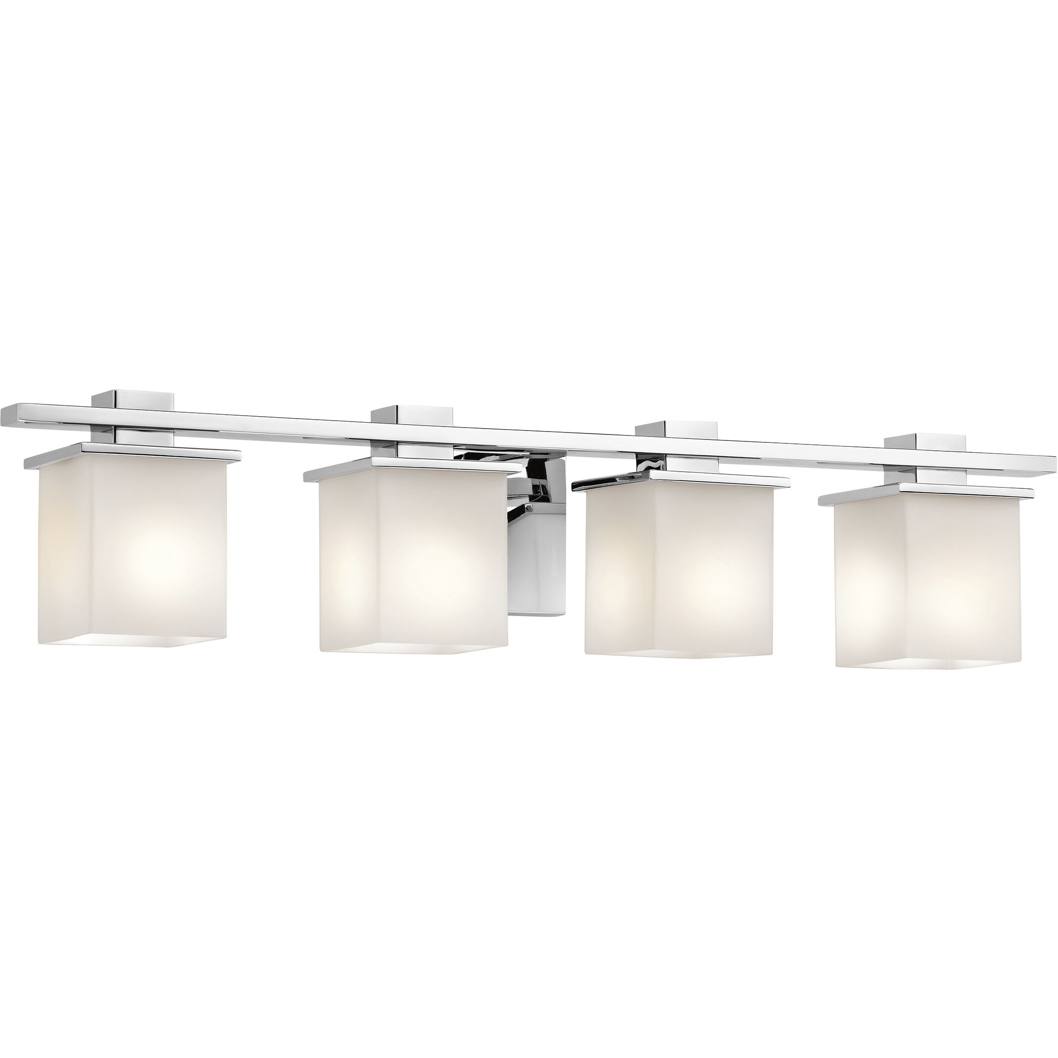 Tully 4 Light 32 inch Chrome Wall Mt Bath 4 Arm Wall Light