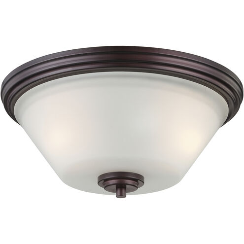 Pittman 2 Light 14 inch Sienna Bronze Flush Mount Ceiling Light