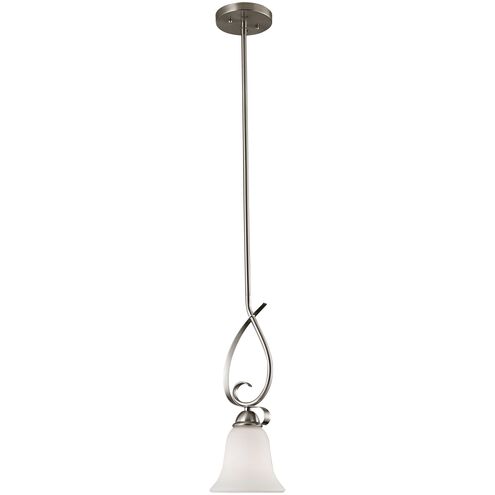 Brighton 1 Light 6 inch Brushed Nickel Mini Pendant Ceiling Light in Incandescent