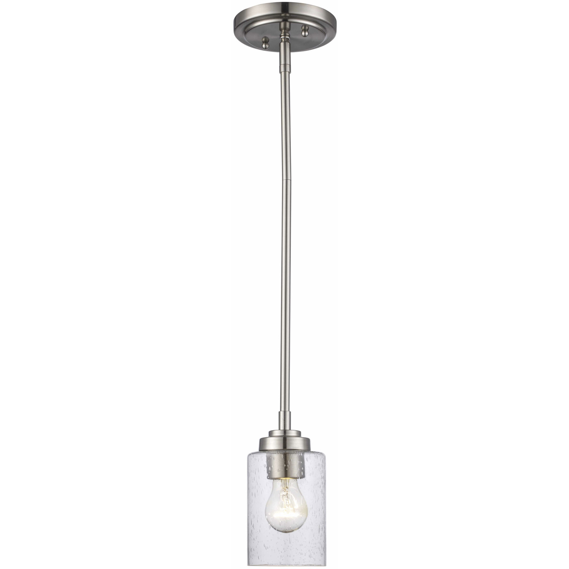 Mod Pod 1 Light 4 inch Brushed Nickel Pendant Ceiling Light