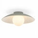 Olivia 1 Light 15.75 inch Matte Linen Flush Mount Ceiling Light