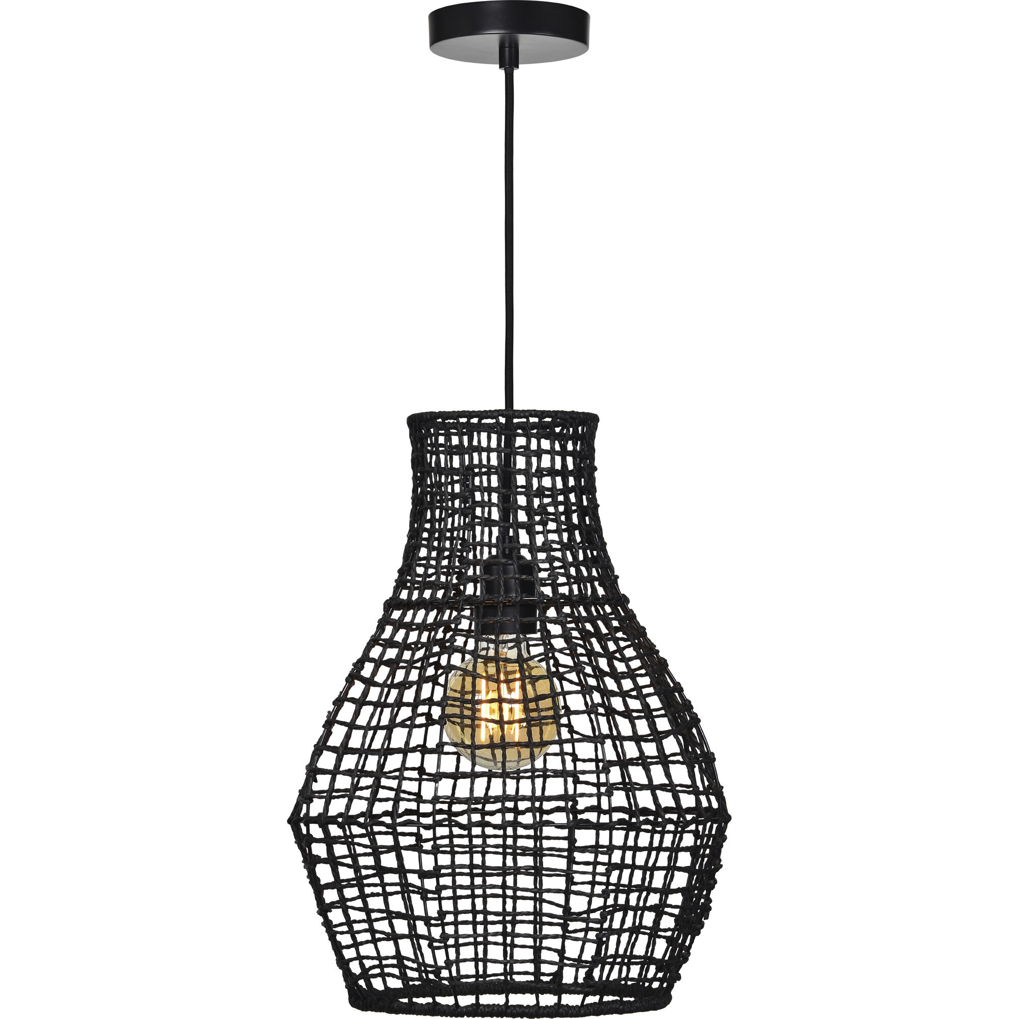 Black mesh pendant online